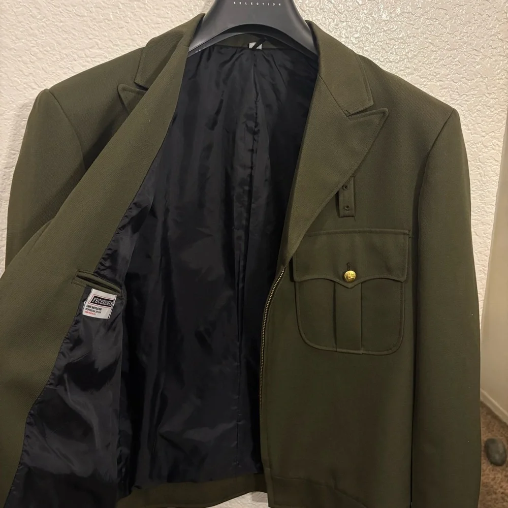 Vintage Fechheimer CDF Approved Utility Jacket Men's 42L Olive‎ Green Military